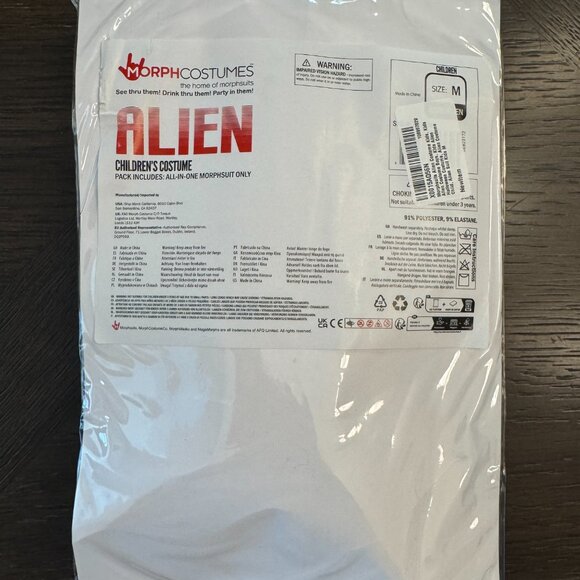 Alien Kids Costume, Size Youth M - Picture 6 of 7